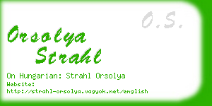 orsolya strahl business card